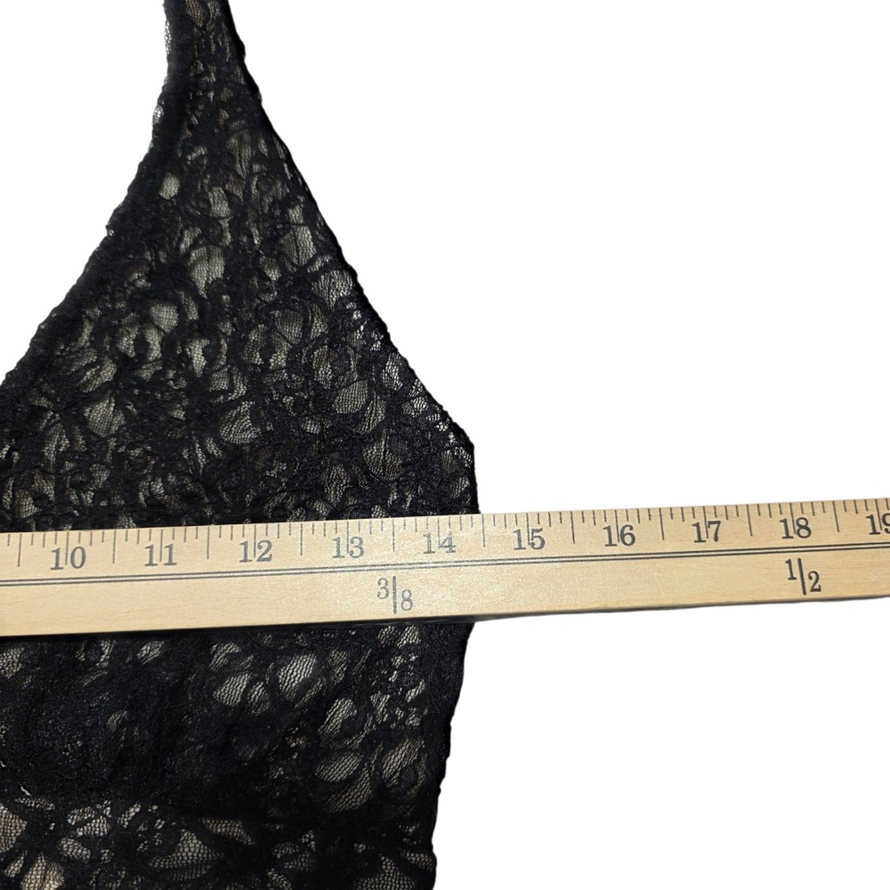 White House Black Market Black Lace Halter Top Women's Size S Romantic - Picture 4 of 6